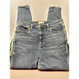 Madewell 10" High Rise Skinny Blue Jeans Size 32 Light Distressing
